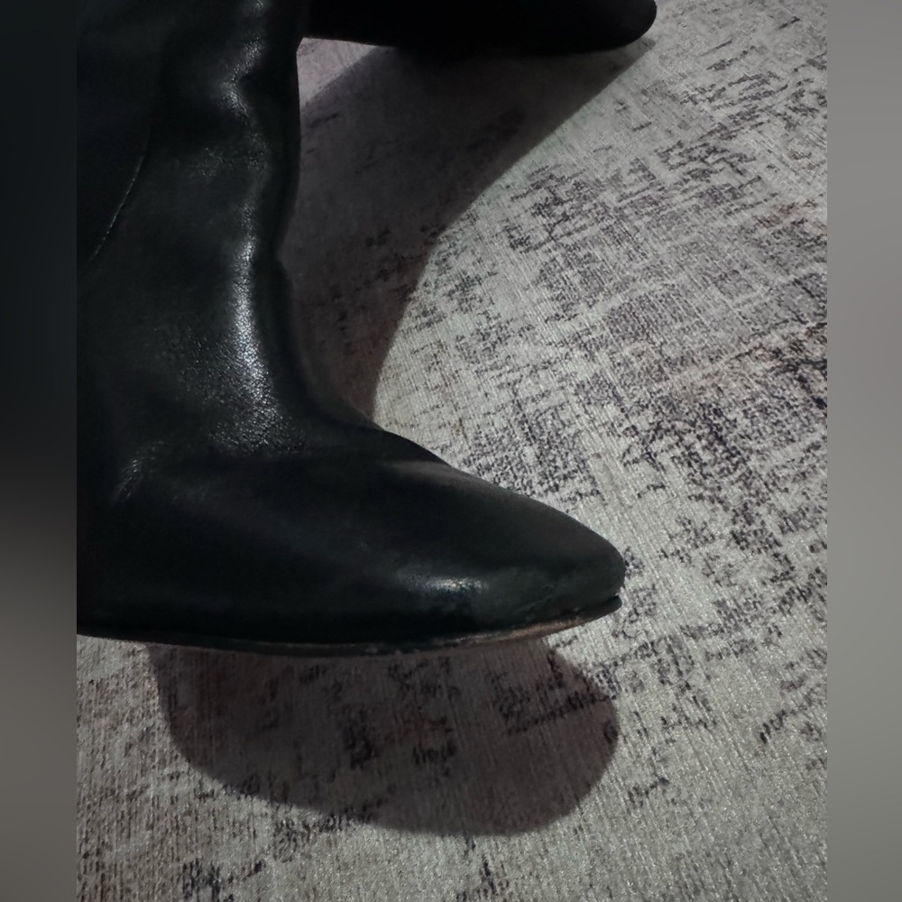 Cole Haan Chrystie Black Leather Heeled Boots, 9B - Picture 10 of 10